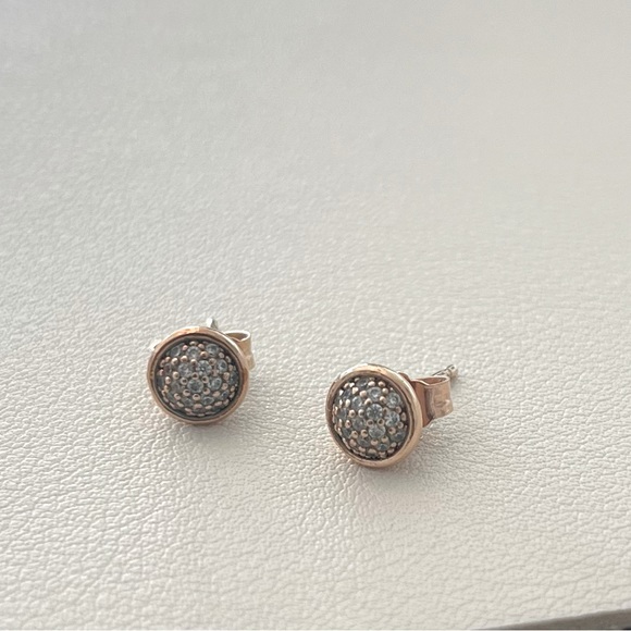 Pandora Rose Gold Earrings ✨ - Picture 2 of 2